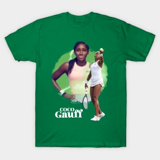 Coco Gauff anime cartoon T-Shirt